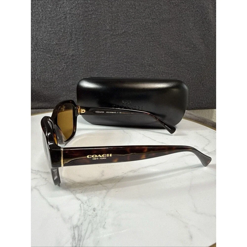Coach HC 8160 L145T  Square Dark Tortoise Sunglasses 512013 56*17*135 Frame Only - Picture 6 of 12